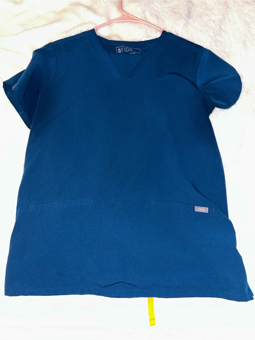 FIGS Women’s Blue Scrub-Style Sweater